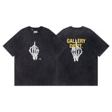 Wholesale gallery dept washed distressed short-sleeved american trendy retro skull printing couple wear looset