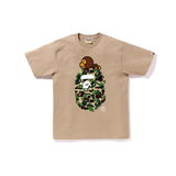 cross-border wholesale japanese style camouflage shark tiger head ape color matching luminous short-sleeved couple loose