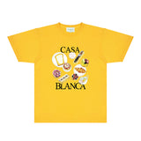 Casablanca T Shirts Fashion Print Street