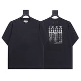 Mm series export wholesale margiela simple style digital four-corner mark couple short-sleeved t-shirtpure cotton high quality