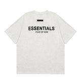 Flocked letter essentials short-sleeved t-shirt hip-hop half-sleeved high street fog american shorts