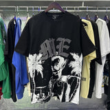 wholesale american trend mixed emotion alien octopus hot diamond angel short-sleeved couple full print