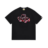 Cross-border wholesale summer classic ape camo lightning print cotton short sleeve t-shirt