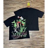 American asaali character print short sleeve t-shirt & trendy shorts set - summer collection