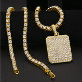 Jewelry Diamond Dog Tags Necklace Spectrum Dog Tags