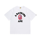 Cross-border wholesale summer classic ape camo lightning print cotton short sleeve t-shirt