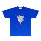 Casablanca T Shirts Fashion Print Street