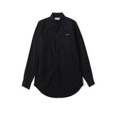 Kawakubo plaloveembroider short-sleeved pure cotton red heart eyes couple t-shirt y star style long sleeves shirt