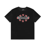Spder short-sleeved t-shirt young thug foam letter couple hoodie pink