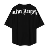 Cross-border wholesale high version pa angel big logo letter foam short-sleeved couple outfit trendy