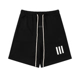 Cross-border wholesale fog double line essentials joint model three stripes short-sleeved t-shirt and shorts