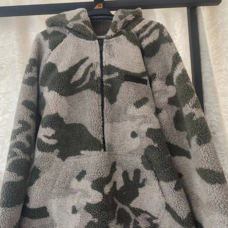 Fog Essentials Sweatshirt Lamb Wool Half Zip Jacket