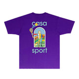 Casablanca T Shirts Fashion Print Street