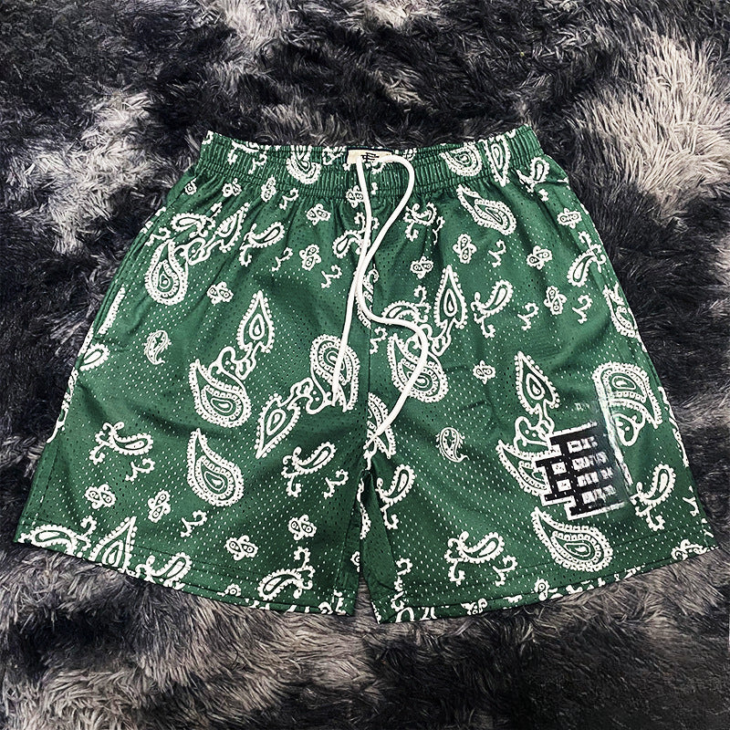 Eric Emanuel EE Shorts Cashew Flower Shorts Men's Summer Sports Casual Shorts