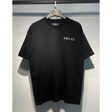 [gram] am peace dove flowing paint graffiti letter starry sky classic logo printing short sleeve couple t-shirt