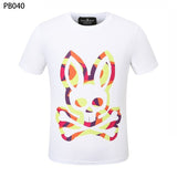 Psy wholesale american cho bunt-shirt colorful skull rabbit gradient letterprintingcouple short