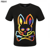 Psy wholesale american cho bunt-shirt colorful skull rabbit gradient letterprintingcouple short