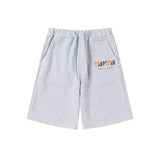 Cross-border trade trapstar rainbow letter gradient towel embroidery short sleeve t-shirt & fog high street shorts set