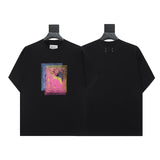 Mm series export wholesale margiela simple style digital four-corner mark couple short-sleeved t-shirtpure cotton high quality