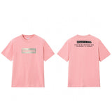 Wholesale export sup streetwear letter print 100% cotton t-shirt - relaxed fit, crew neck, short sleeve