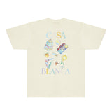 Casablanca T Shirts Fashion Print Street