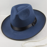 Walter White Hats Xu Wenqiang Jackson Wide Brim Top Hat Stage British Hat Jazz Wool Felt Hats