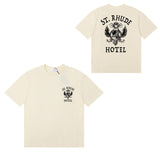 Rhude T Shirts Totem Simple Printing Cotton Casual Short Sleeve Men and Women