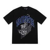 [heavy weight double yarn] trapstar stitching tiger head embroider gradient letter short-sleeved t-shirt