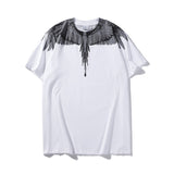 Marcelo classic phantom wings t-shirt - colorful feather lightning blade design - perfect for couples (mb short sleeve)