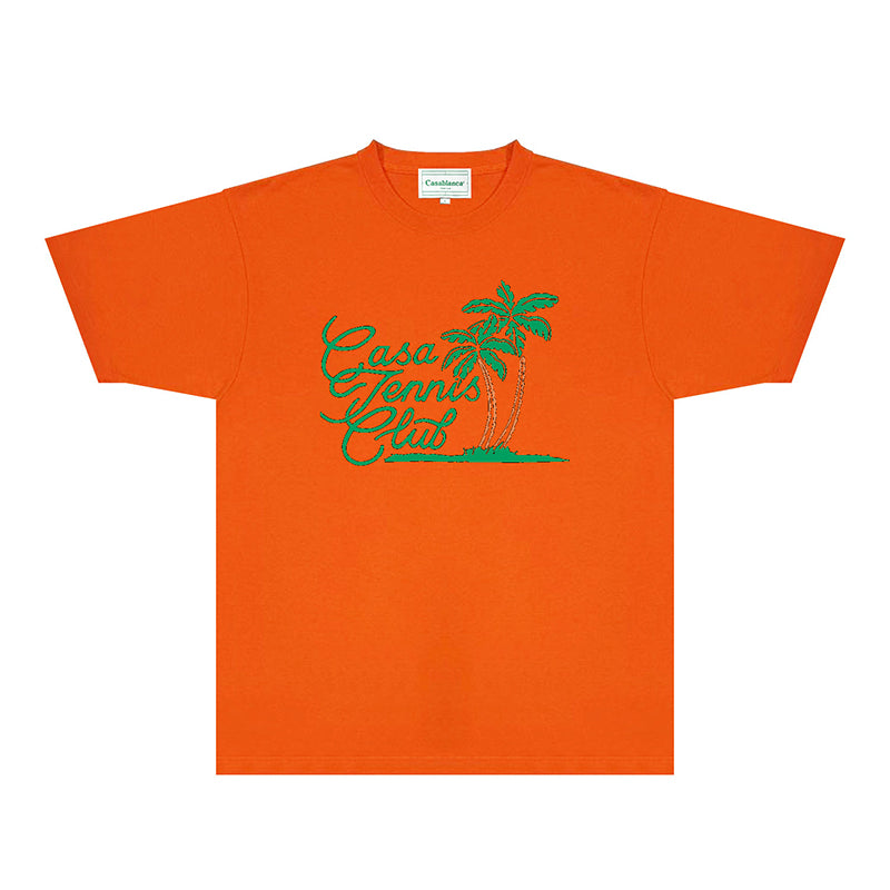 Casablanca T Shirts Fashion Print Street