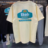 Rhude T Shirts Cotton Short Sleeves Men and Women