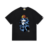 B@pe tshirtsssummer ape head little monkey camouflage short-sleeved round neck t-shirt