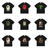 Japanese japanese ape journey bring in wealth and treasure cat short sleeve t youth street campus fashion youth
