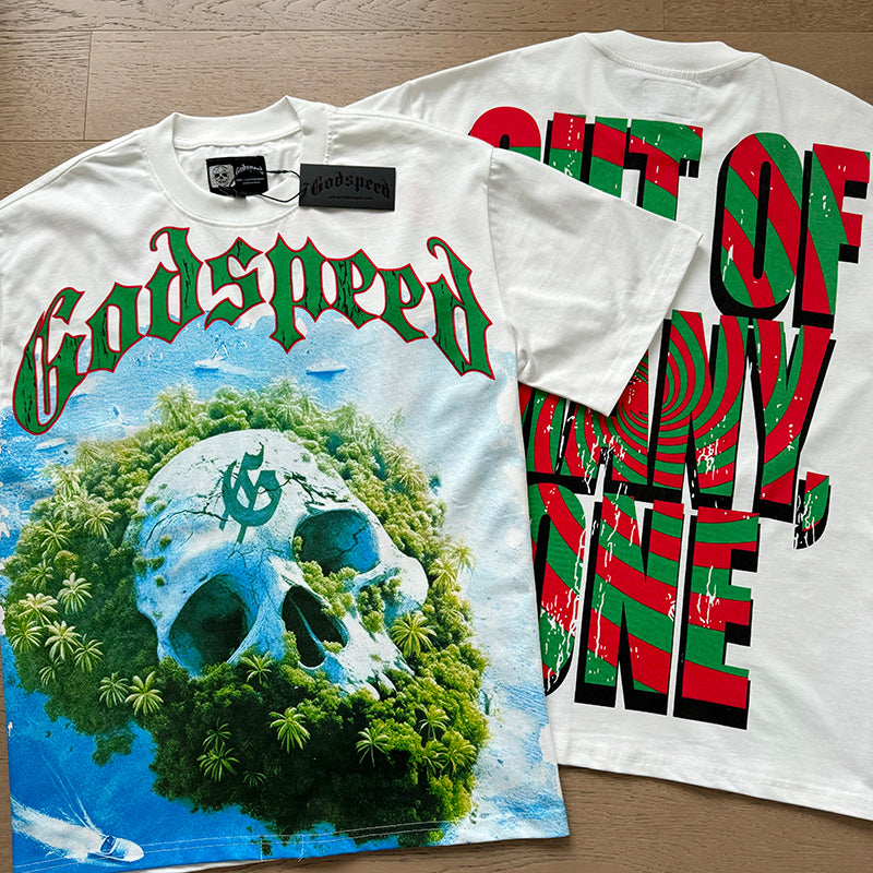 Godspeed T-Shirt Retro Fantasy Pattern