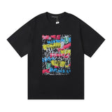 Purple br@nd comfy basics letter logo printing short-sleeved fog american street t-shirt