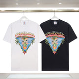 Foreign trade summer casa blanca letter print casual loose fit short sleeve t-shirt