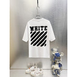 Spring/summer ow splatter graffiti arrow graphic crewneck short sleeve tee