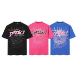 Spder hip-hop singer hotfix rhinestone foil letter print short sleeve t-shirt & rhinestone embellished shorts set (couple's style)