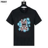 Psy wholesale american cho bunt-shirt colorful skull rabbit gradient letterprintingcouple short