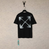 【eu size】authentic off-white print watercolor splatter gradient arrow graffiti ow short sleeve couple tee