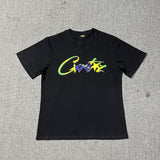 Wholesale foreign trade corteiz devil's island letter logo print short sleeve fog high street couple oversized t-shirt