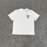 Arte summer tshirt student tops blue rose printing t-shirt casualloose short sleeve trendy