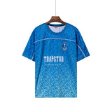 trapstar gradient color athletic short-sleeve basketball jersey football jersey t-shirt mesh breathable training top for export