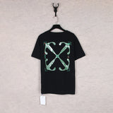 Correct version offow rainbow gradient arrow twill cashew flower graffiti short-sleeved t-shirt