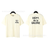 American classic series high street gall retro basic letter d print short sleeve t-shirt