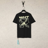 【eu size】authentic off-white print watercolor splatter gradient arrow graffiti ow short sleeve couple tee