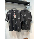 American asaali character print short sleeve t-shirt & trendy shorts set - summer collection