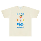 Casablanca T Shirts Fashion Print Street