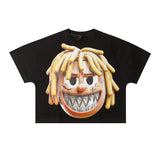 Wholesale billin hip-hop high street cartoon graphic dropped shoulder couple's short sleeve t-shirt