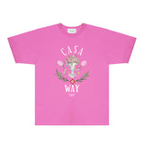 Casablanca T Shirts Fashion Print Street